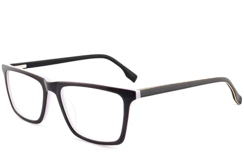 Verres rectangulaires en acétate gris #BS2012-0514