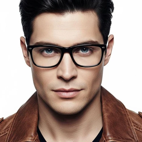 Rectangular Grey Acetate Glasses #BS2012-0514