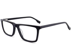 Verres rectangulaires en acétate bleu #BS2012-0515