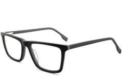 Lunettes rectangulaires en acétate noir #BS2012-0516