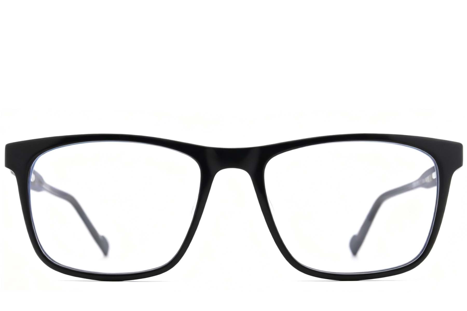 Rectangular Black Acetate Glasses #BS2012-0519