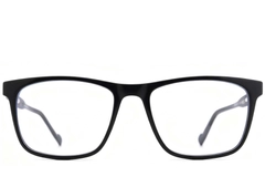 Lunettes rectangulaires en acétate noir #BS2012-0519