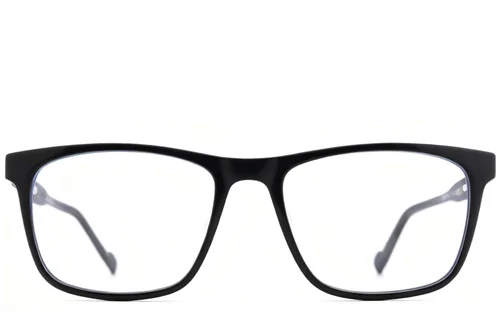 Lunettes rectangulaires en acétate noir #BS2012-0519