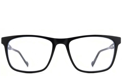 Lunettes rectangulaires en acétate noir #BS2012-0519