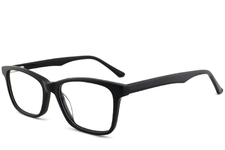 Vasos rectangulares de acetato negro #BS2012-0533