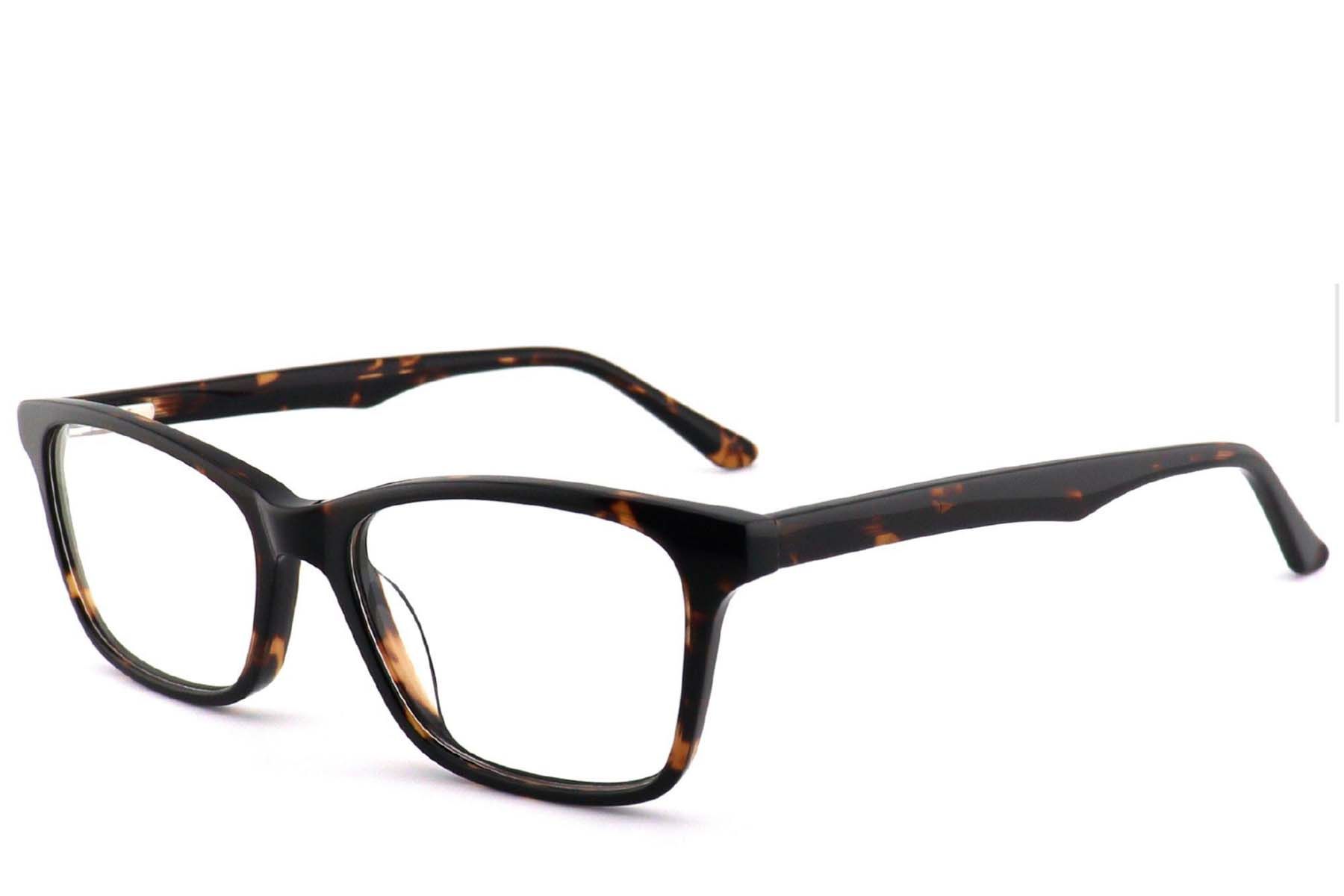 Rectangular Tortoiseshell Acetate Glasses #BS2012-0541