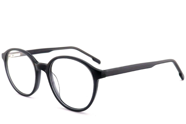 Oval Grey Acetate Glasses #BS2012-0545