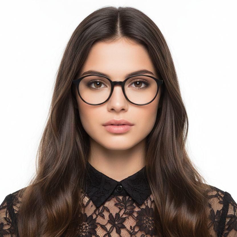 Oval Grey Acetate Glasses #BS2012-0545