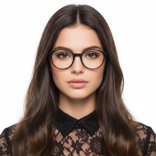 Oval Grey Acetate Glasses #BS2012-0545