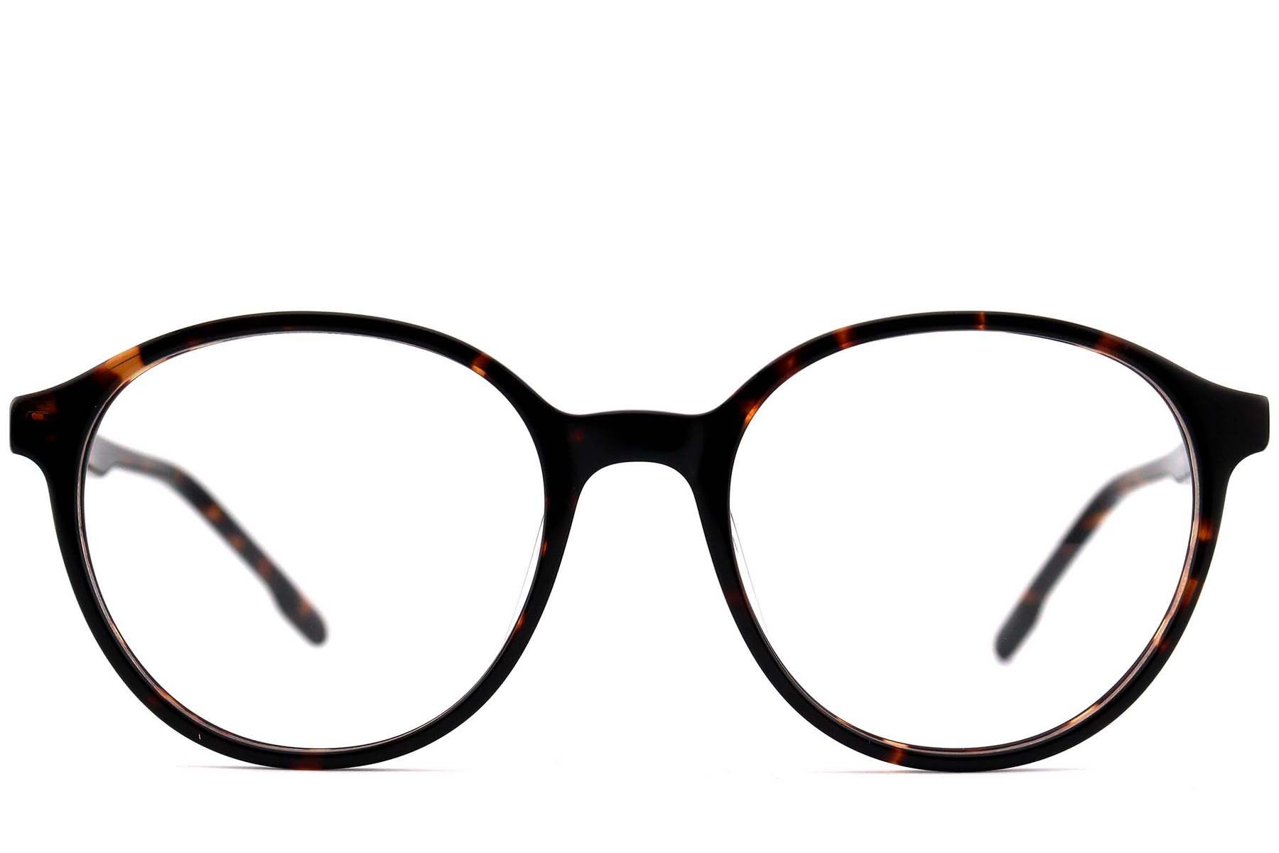 Oval Tortoiseshell Acetate Glasses #BS2012-0546