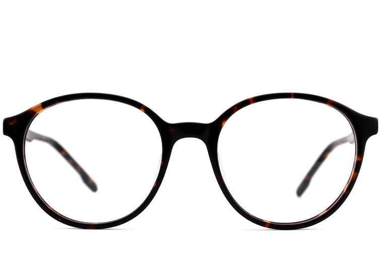 Oval Tortoiseshell Acetate Glasses #BS2012-0546