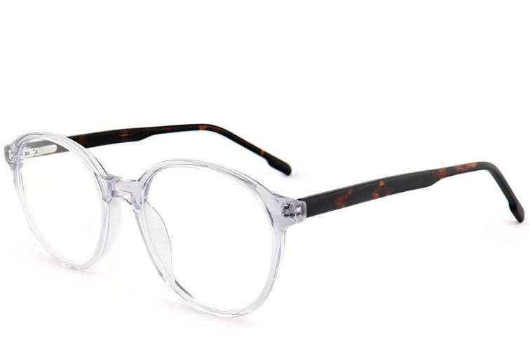 Oval Transparent Acetate Glasses #BS2012-0547