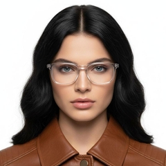 Rectangular Transparent Acetate Glasses #BS2012-0551