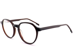 Oval Brown Acetate Glasses #BS2012-0556