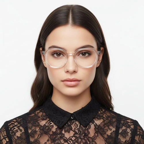 Oval Transparent Acetate Glasses #BS2012-0557
