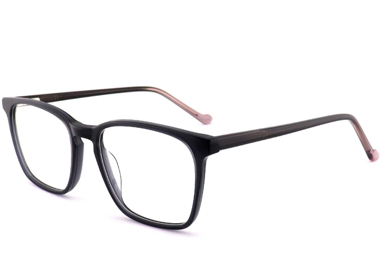 Rectangular Grey Acetate Glasses #BS2012-0559