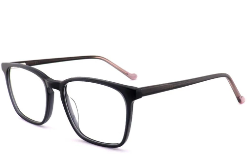 Lunettes rectangulaires en acétate gris #BS2012-0559