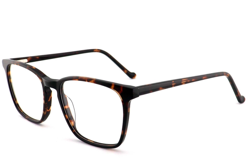 Lunettes rectangulaires en acétate écaille de tortue #BS2012-0561