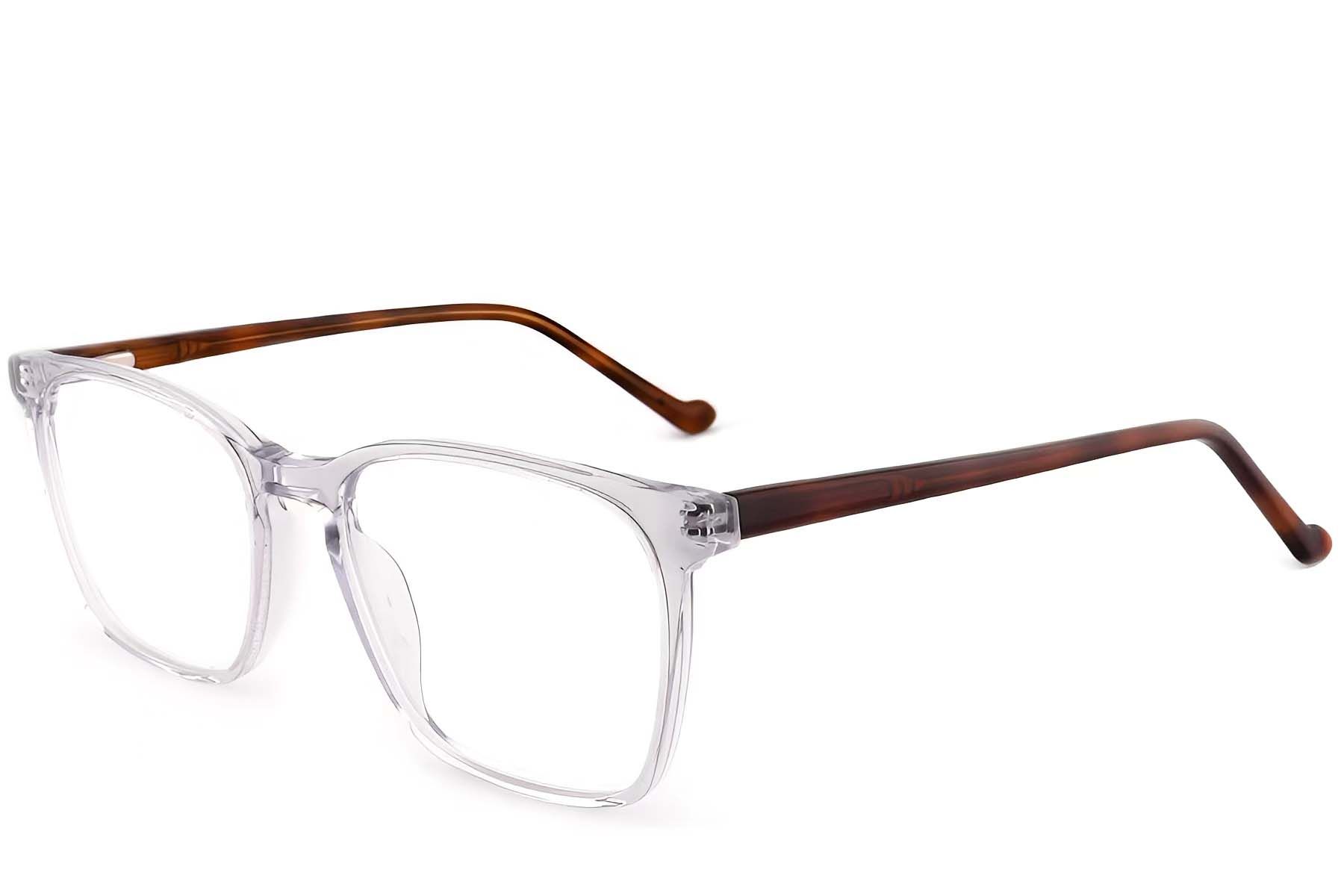 Rectangular Transparent Acetate Glasses #BS2012-0562