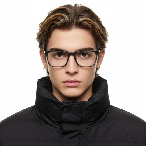 Rectangular Grey Acetate Glasses #BS2012-0564