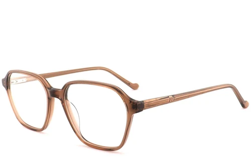 Lunettes rectangulaires en acétate brun #BS2012-0570