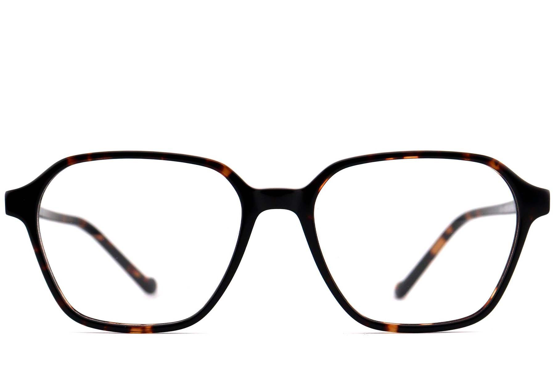 Rectangular Tortoiseshell Acetate Glasses #BS2012-0571