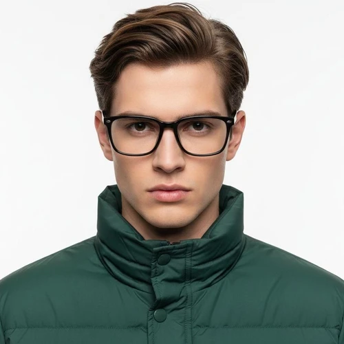 Rectangular Grey Acetate Glasses #BS2012-0576