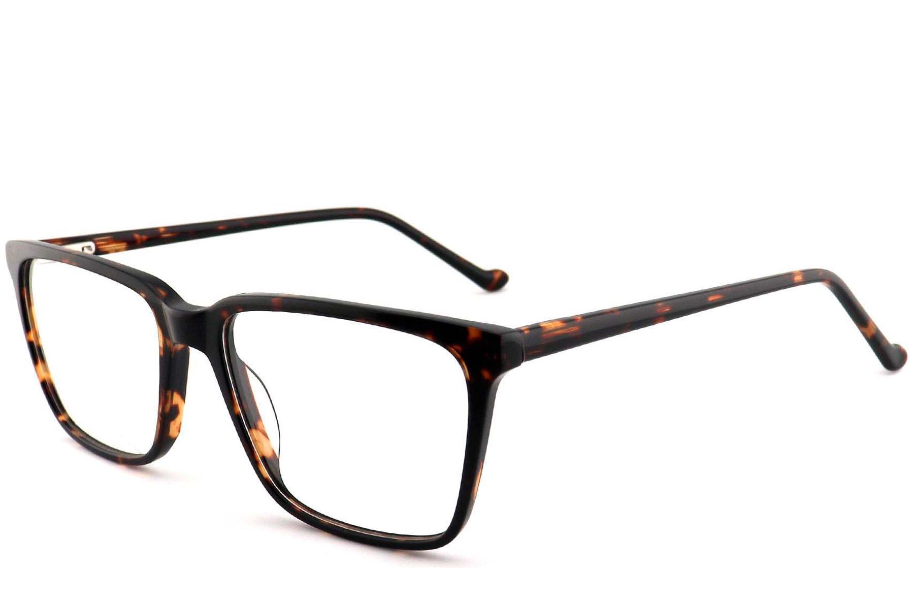 Rectangular Tortoiseshell Acetate Glasses #BS2012-0580