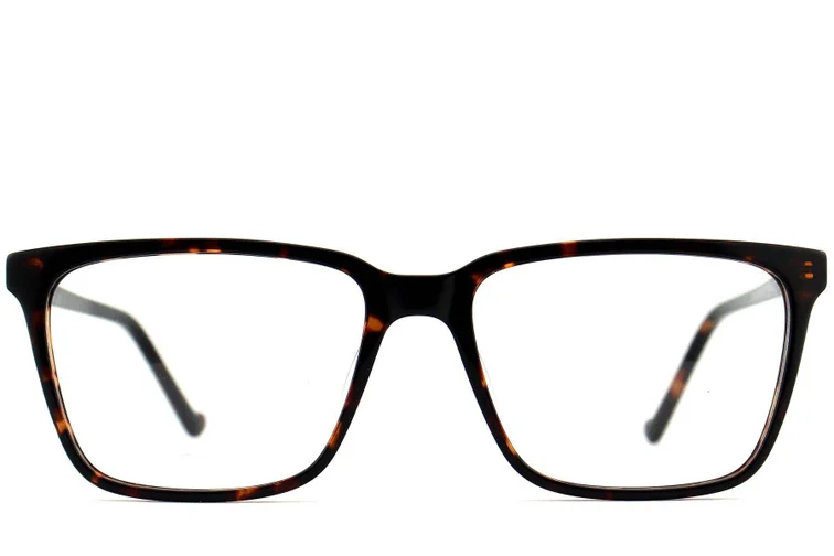 Rectangular Tortoiseshell Acetate Glasses #BS2012-0580