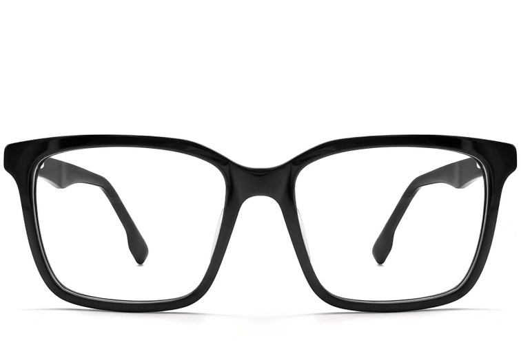 Vasos rectangulares de acetato negro #BS2012-0583