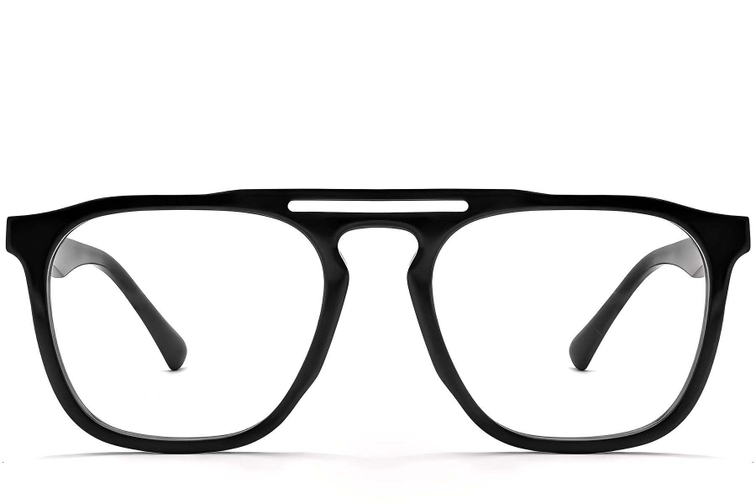 Aviator Black Acetate Glasses #BS2012-0584