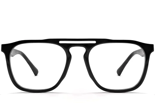 Lunettes aviateur en acétate noir #BS2012-0584