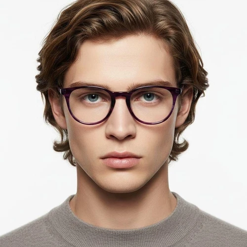 Oval Tortoiseshell Acetate Glasses #BS2012-0590