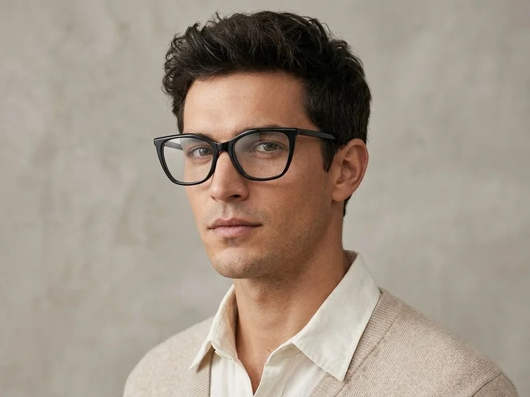 Butterfly Black Acetate Glasses #BS2012-0598