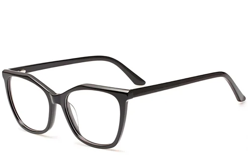 Lunettes papillon en acétate noir #BS2012-0598