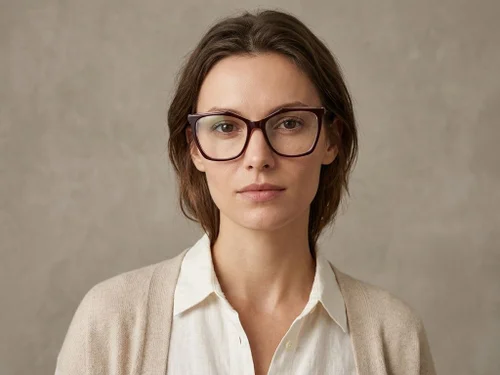 Lunettes papillon en acétate brun #BS2012-0599