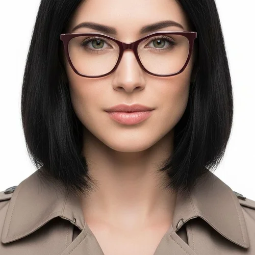 Lunettes papillon en acétate brun #BS2012-0599