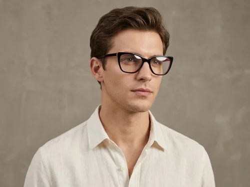 Lunettes papillon en acétate noir #BS2012-0600
