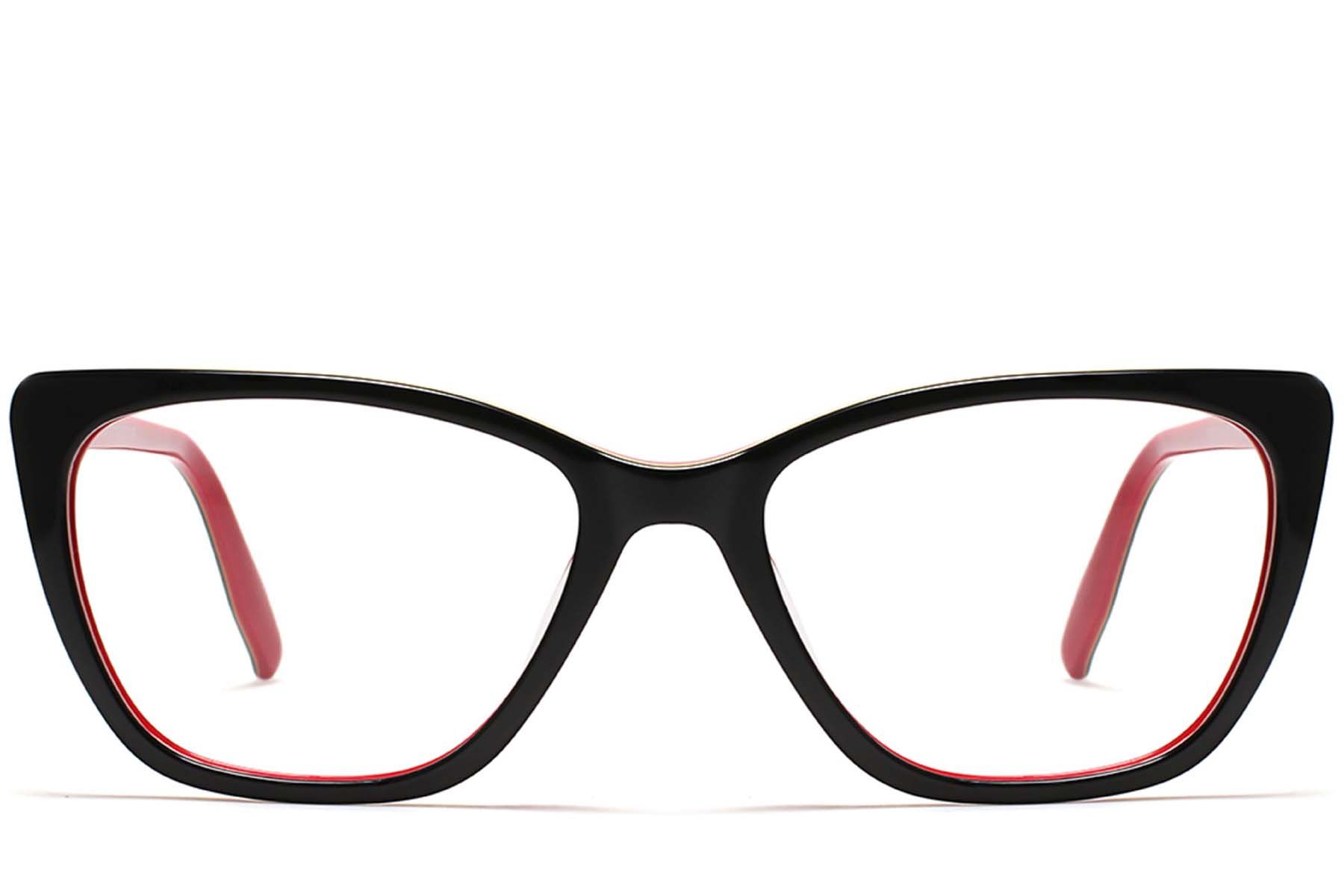 Butterfly Black Acetate Glasses #BS2012-0600