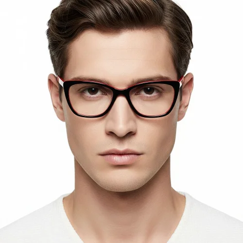 Lunettes papillon en acétate noir #BS2012-0600