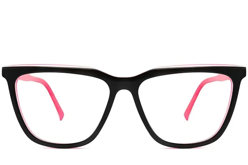 Lunettes papillon en acétate noir #BS2012-0604