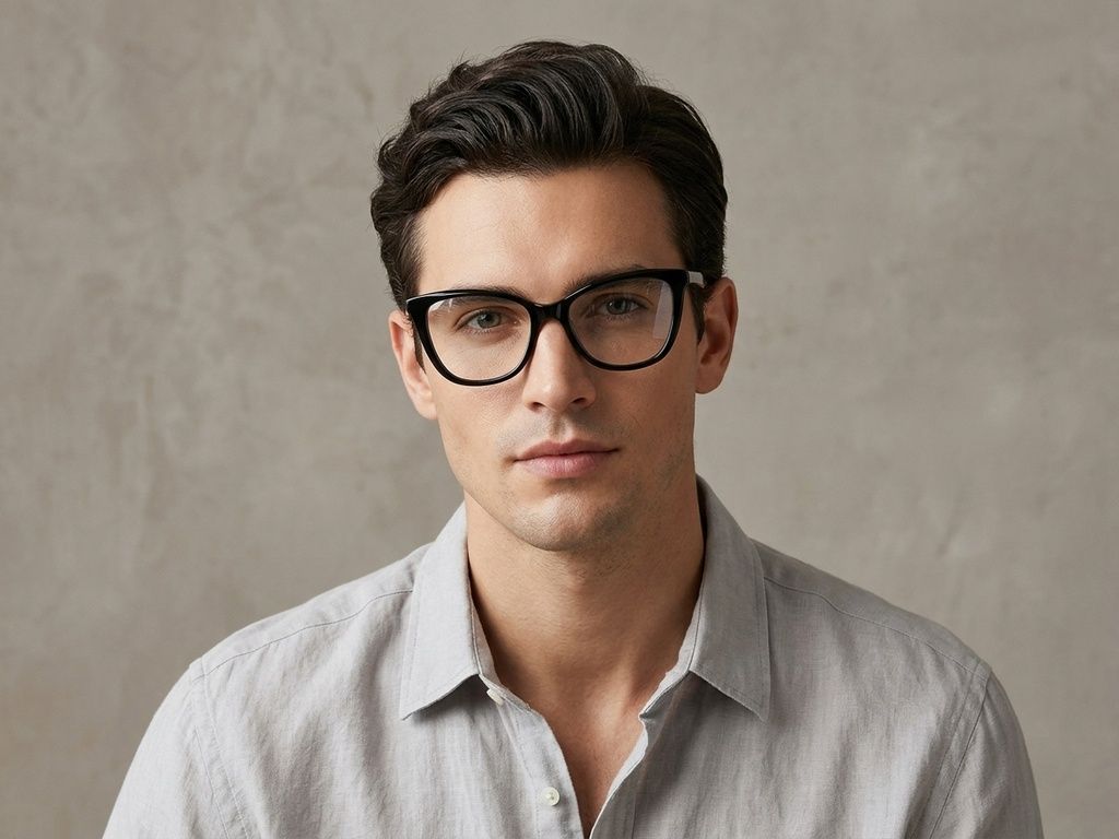 Butterfly Black Acetate Glasses #BS2012-0609