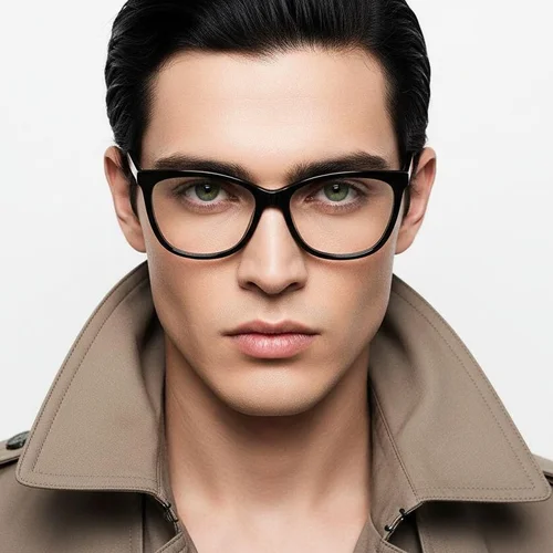 Lunettes papillon en acétate noir #BS2012-0609
