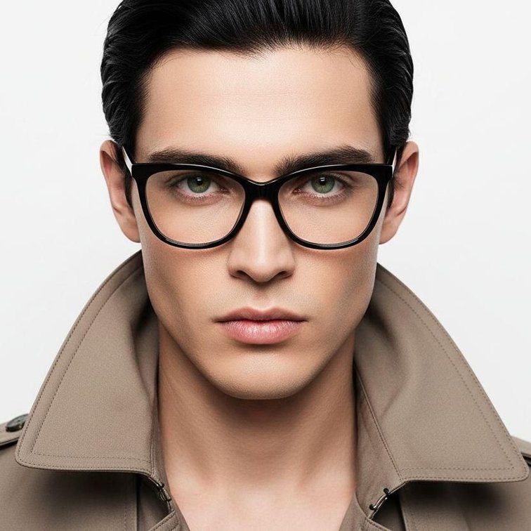 Butterfly Black Acetate Glasses #BS2012-0609