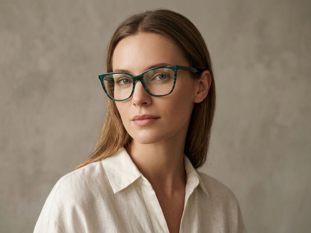 Butterfly Green Acetate Glasses #BS2012-0610