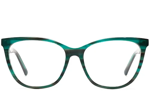 Verres en acétate vert papillon #BS2012-0610