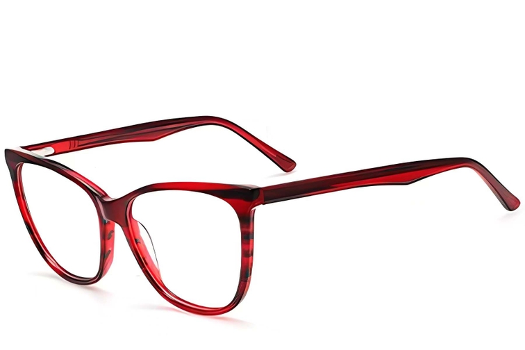 Butterfly Red Acetate Glasses #BS2012-0611