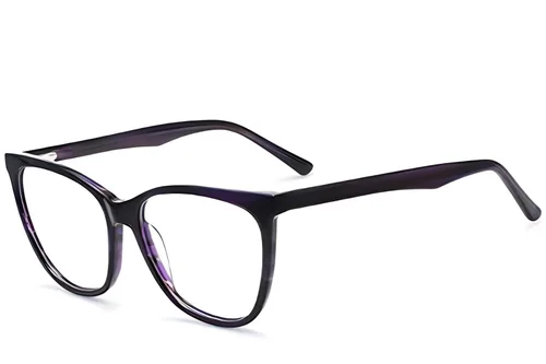 Lunettes en acétate violet papillon #BS2012-0612