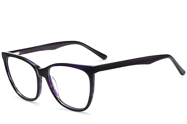 Lunettes en acétate violet papillon #BS2012-0612