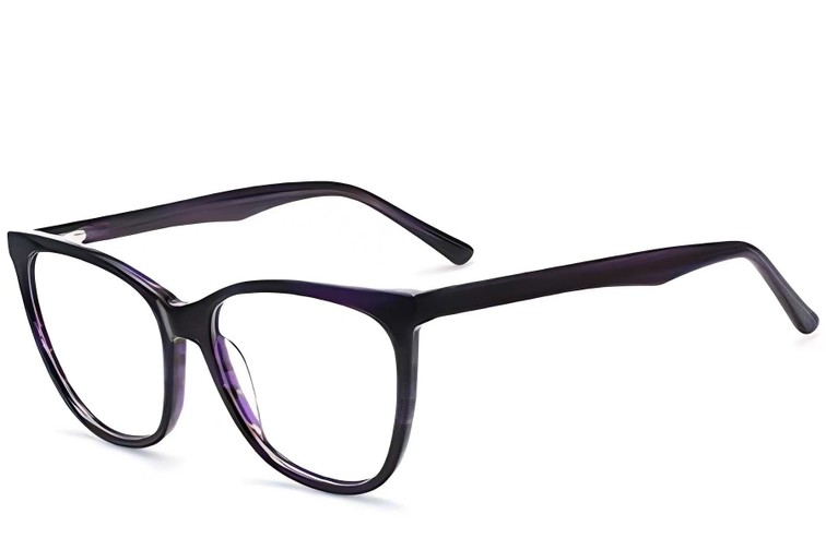 Lunettes en acétate violet papillon #BS2012-0612